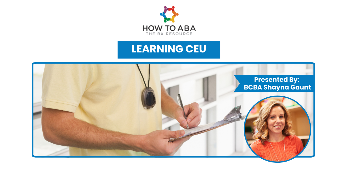 Data Collection Strategies - How to ABA