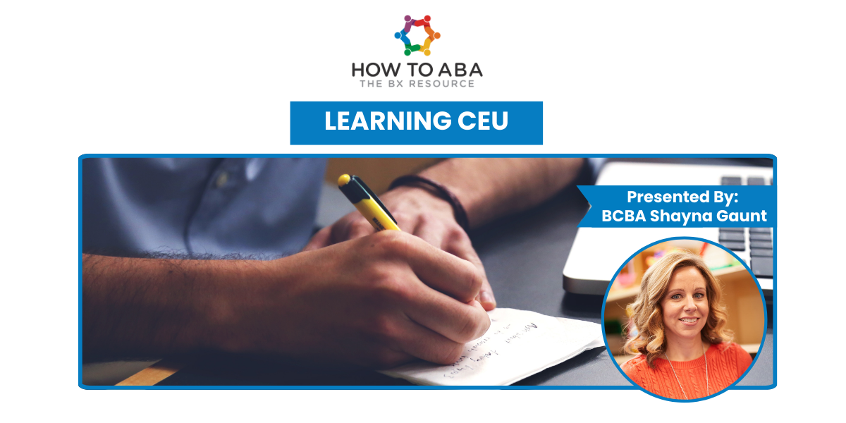 Writing Effective Treatment Plans - How to ABA